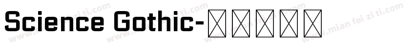 Science Gothic字体转换
